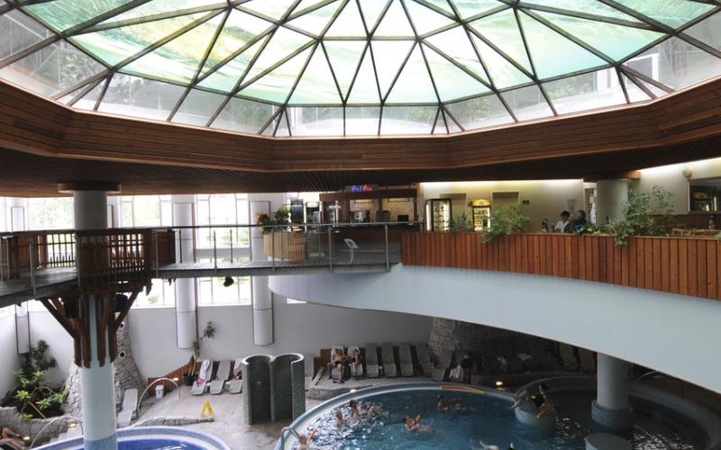 Blick in das Aqualand im MenDan Hotel