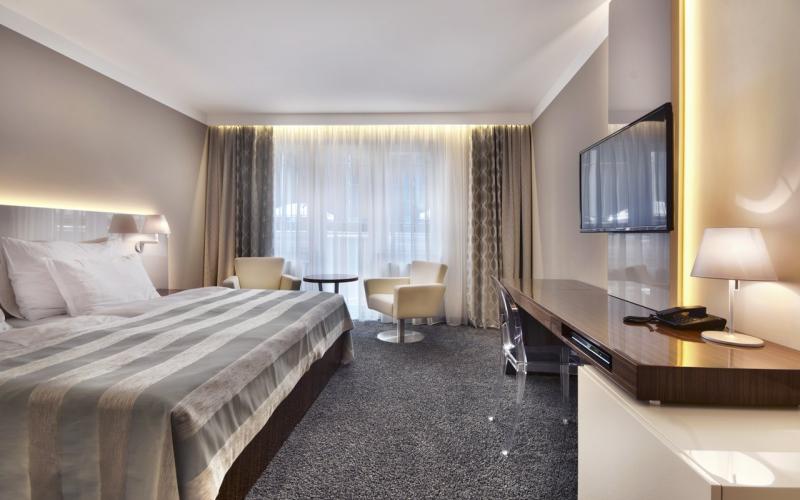 Luxury Wellness und Spa Hotel Prezident Beispiel eines Doppelzimmers Standard im Luxury Wellness und Spa Hotel Prezident
