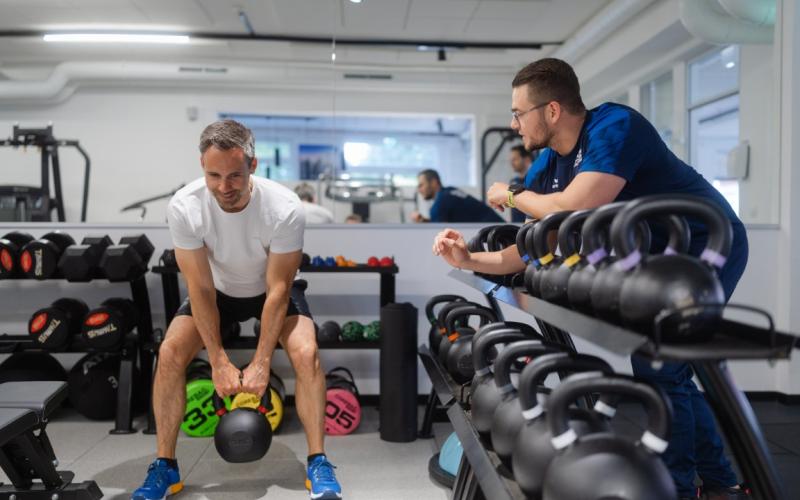 Fitness Dorner beim Gewichtheben