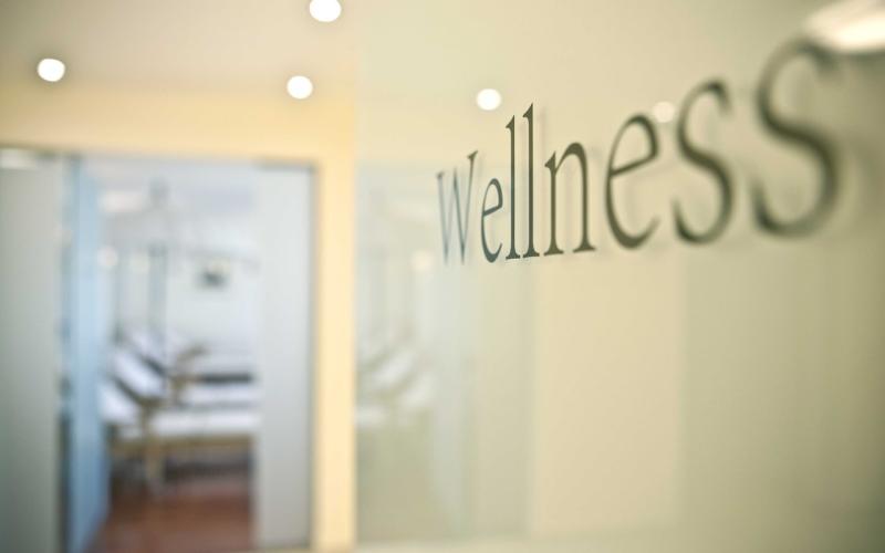 Zugang zum Wellnessbereich im Seehotel Dr. Jilly