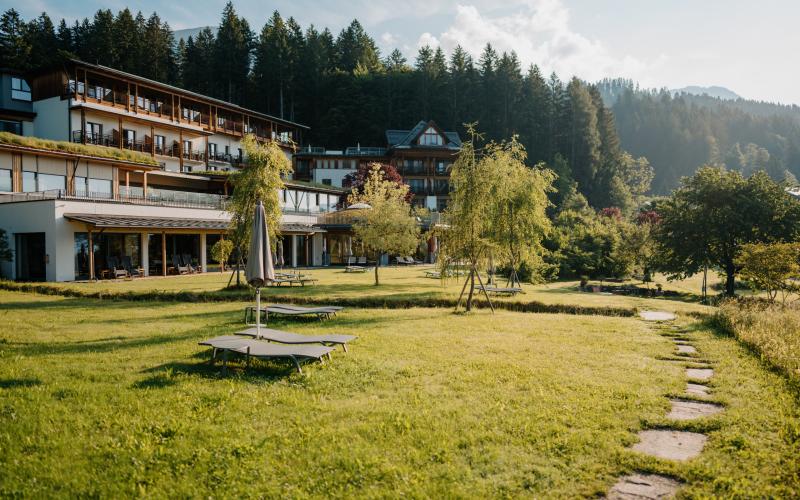 Aussenansciht des Hotels der daberer. das biohotel