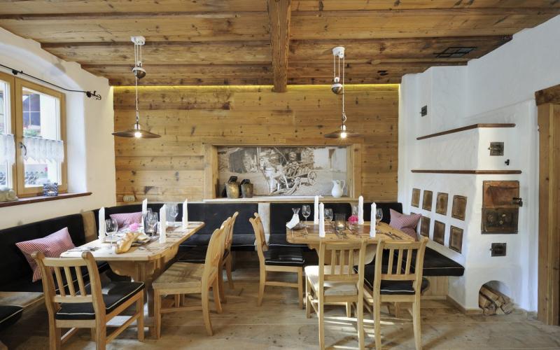 Rustikales Restaurant im Hotel Herrschaftstaverne