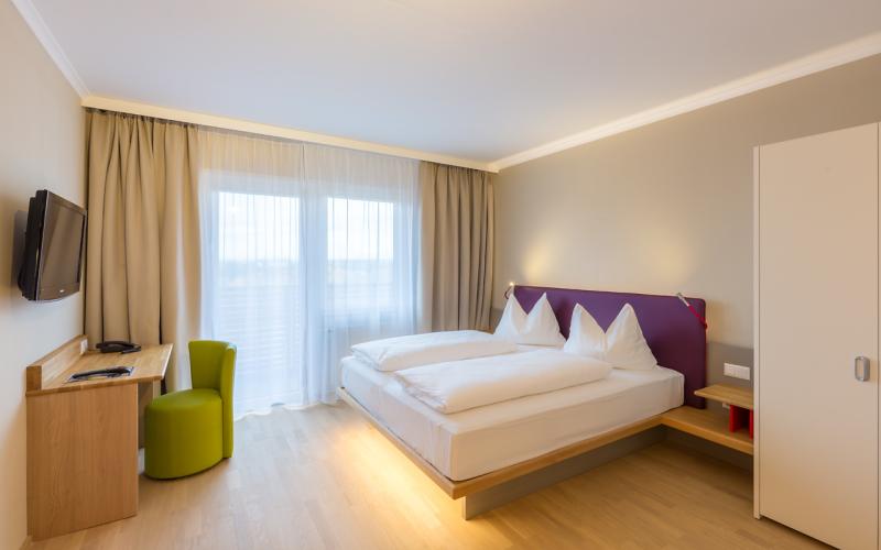 Beispiel eines Doppelzimmers im Thermenhotel ALL IN RED