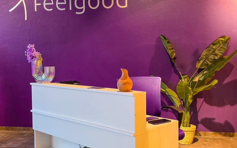 Ansicht des Empfangsbereiches im Feelgood Schwarzach