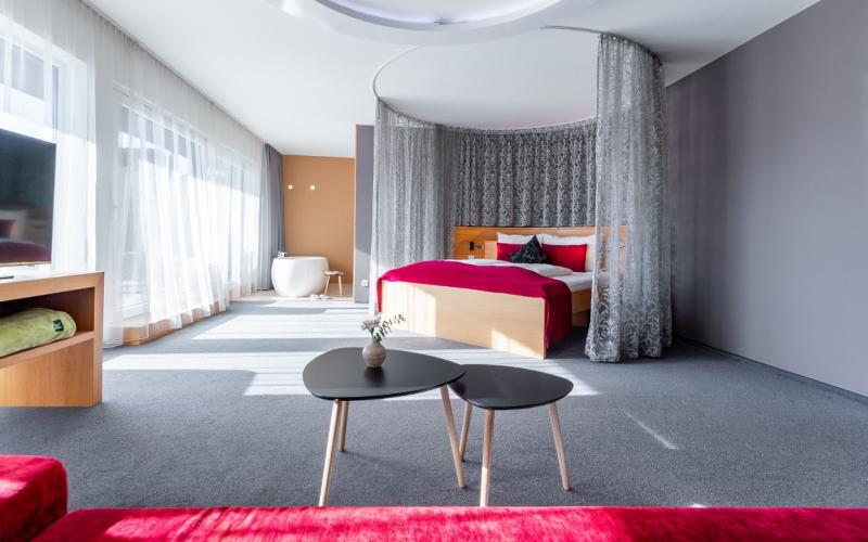 Blick in die Panoramasuite des Ritzenhof - Hotel und Spa am See