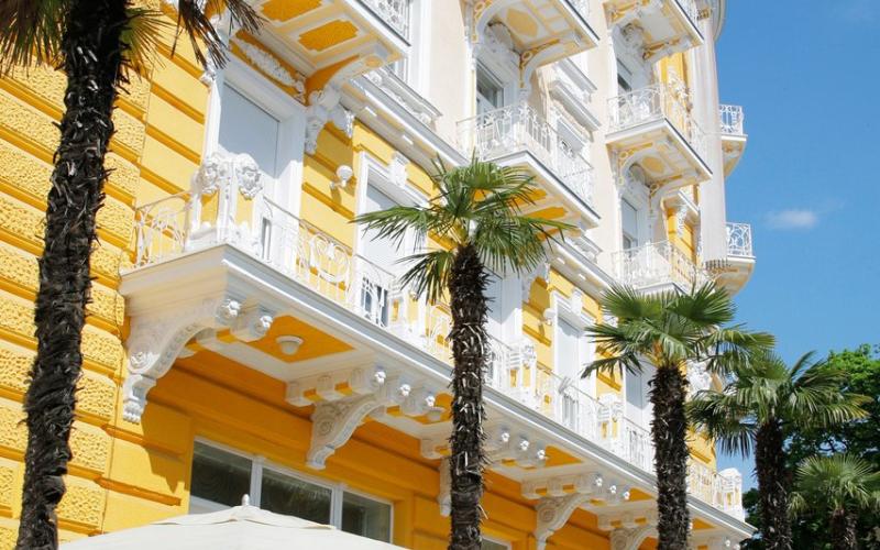 Aussenansicht des Gebäudes des Hotels Bristol Opatija