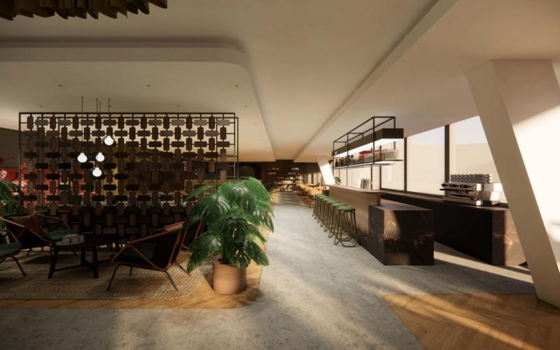 Restaurant und Barbereich des ARCOTEL AQ