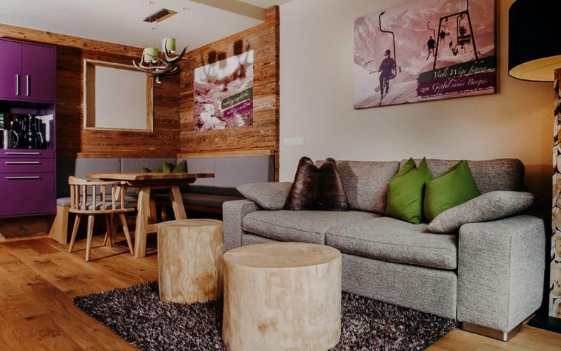 Einblick in das Apartment Kreuzkogel im Wellnesshotel Sendlhofer´s