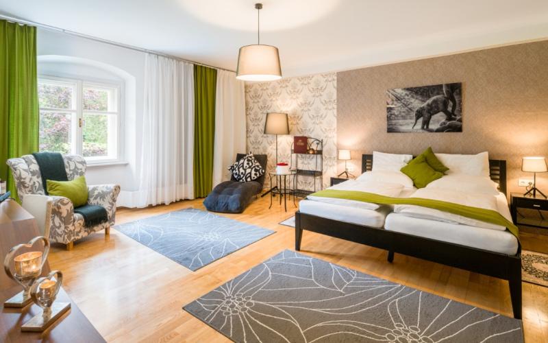 Beispiel eines Doppelzimmeres im Schlosshotel Rosenau