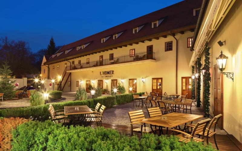 Innenhof des Lindner Hotels Prague Castle