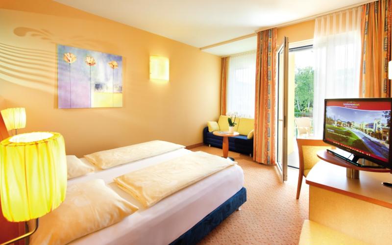 Beispiel eines Doppelzimmers Comfort im EurothermenResort Bad Schallerbach Hotel Paradiso