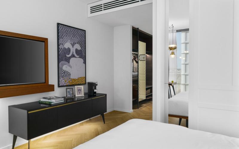 Doppelzimmer mit Kingsize Bed im Andaz Vienna