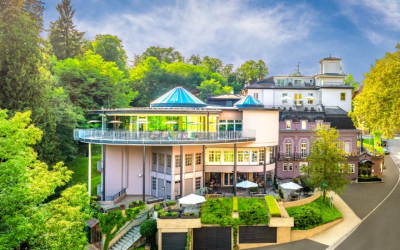 Aussenansicht des Wellnesshotels Allmer