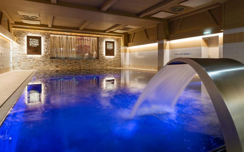 Spabereich im Vital Hotel Styria mit Wellness-Massage-Düse