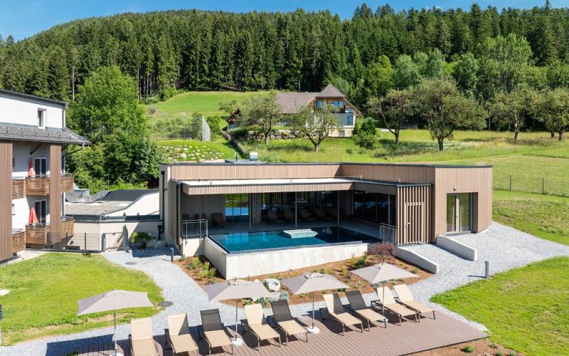 Outdoorbereich im Vital Hotel Styria
