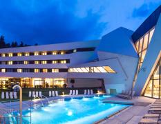 Thermenhotel Karawankenhof Aussenansicht des Thermenhotels Karawankenhof mit Aussenpool