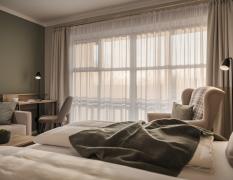 Ein Doppelzimmer basic im MY MAYR MED Resort