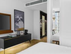 Doppelzimmer mit Kingsize Bed im Andaz Vienna