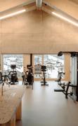 Blick in das Fitnessstudio im Dips and Drops Hotel