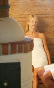 Zwei Gäste sitzen in der Sauna des Gesundheitsresorts Lebensquell Bad Zell
