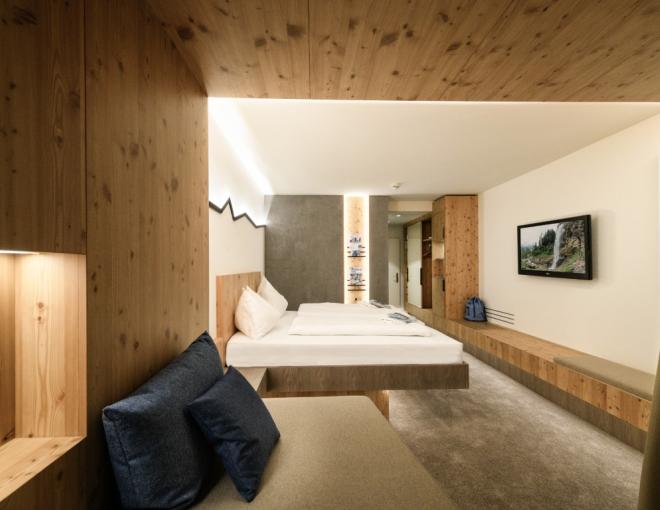 Beispiel eines Doppelzimmers im Dips and Drops Hotel