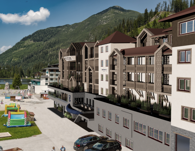 Neuer Zauchenseehof renoviert, Aussenansicht Sommer