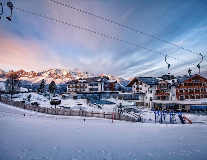 Hotel Schwaigerhof Stimmung Winter Aussenansicht
